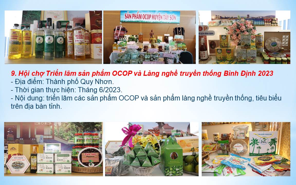 Hội nghị Triển lãm sản phẩm OCOP và Làng nghề truyền thống Bình Định 2023