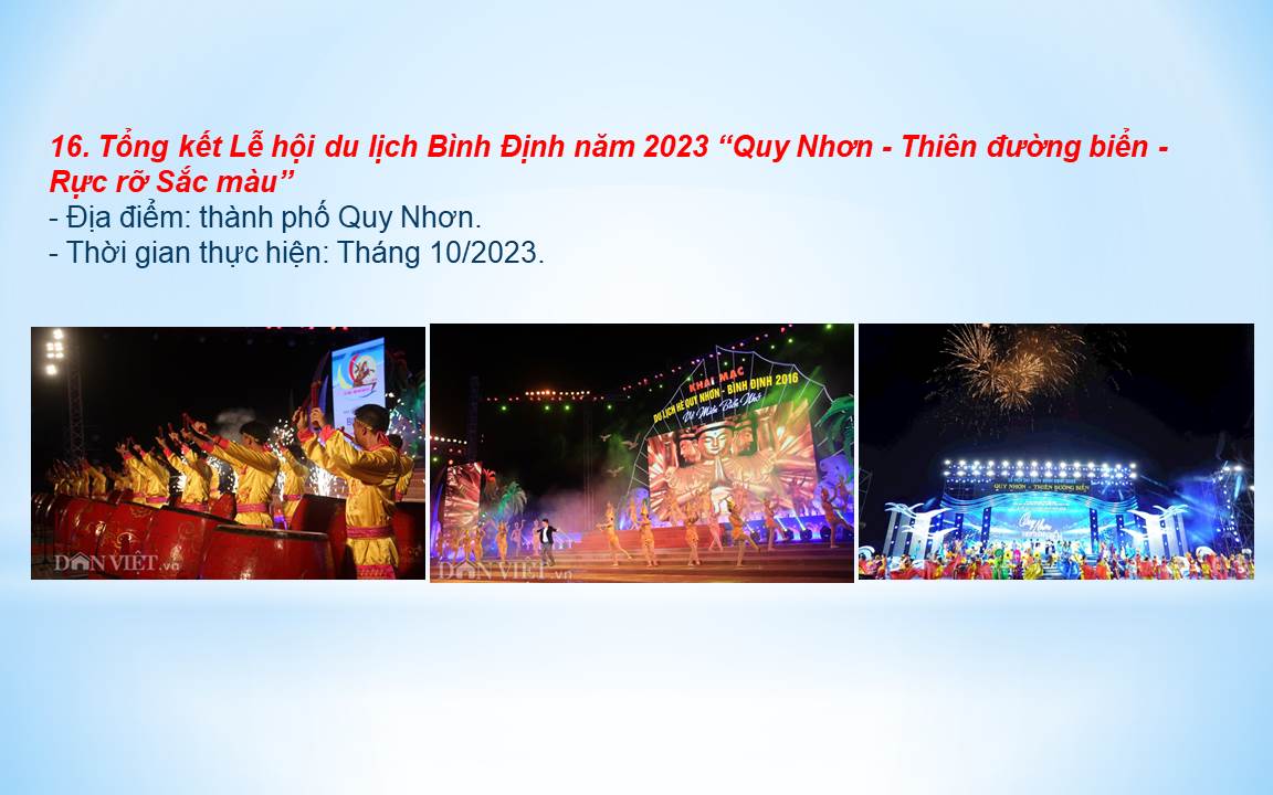 Tổng kết Lễ hội du lịch Bình Định năm 2023 "Quy Nhơn - Thiên đường biển - Rực rỡ Sắc màu"