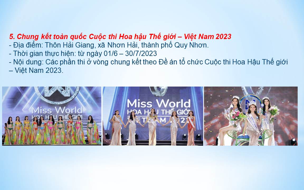 Chung kết toàn quốc Cuộc thi Hoa hậu Thế giới - Viêt Nam 2023